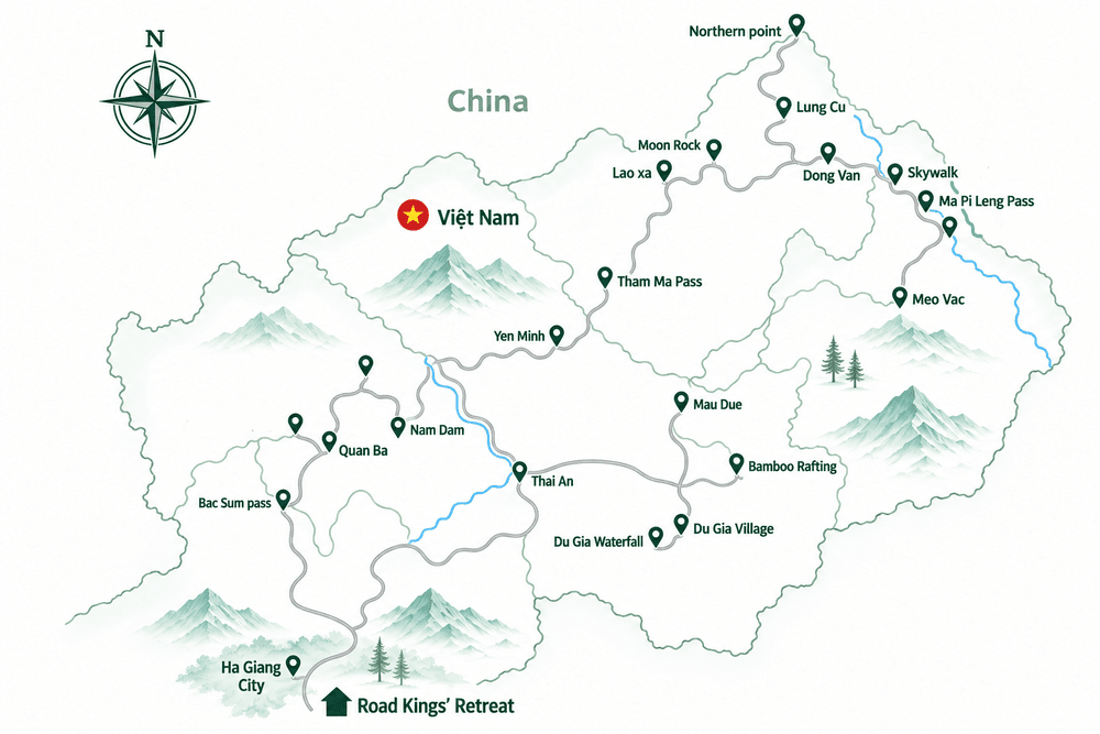 Full loop route overview