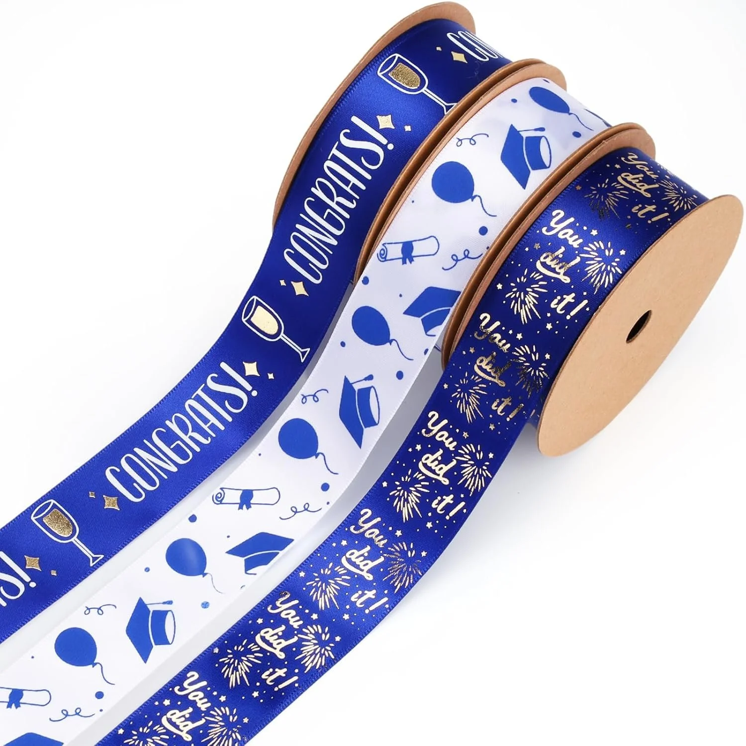 Gradution Ribbons Graduation Ribbon 5 yards — Khloes Floral Supplies