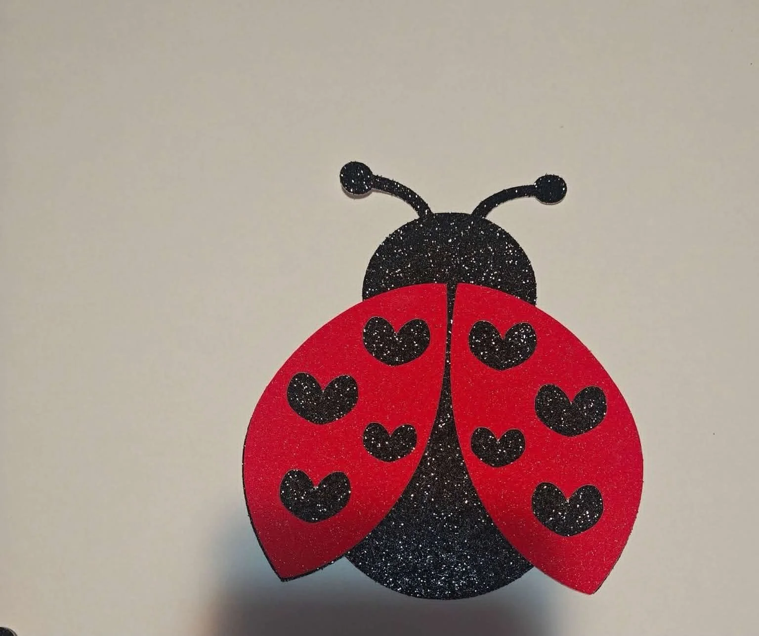 Glittery Ladybug Toppers