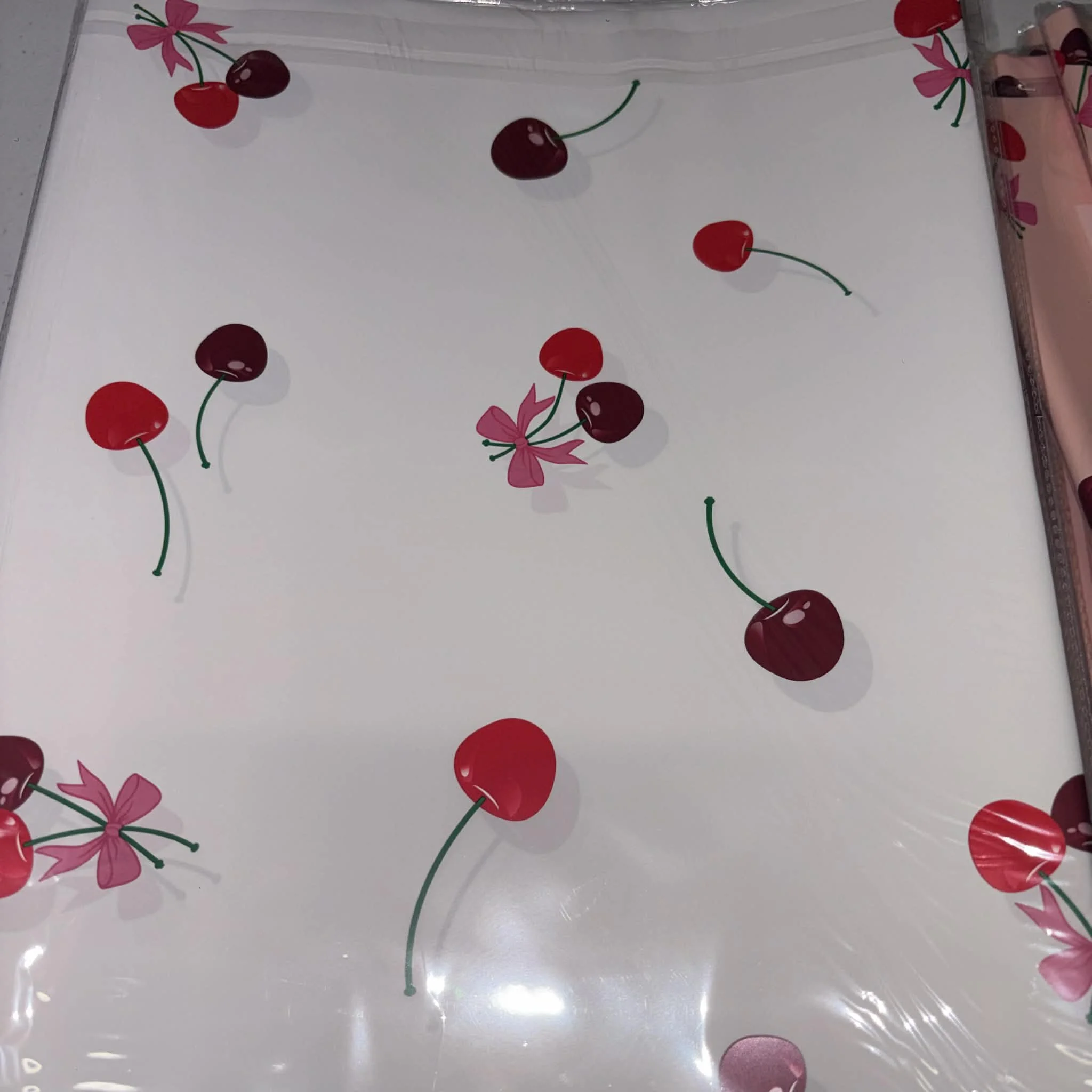 Cherries floral paper