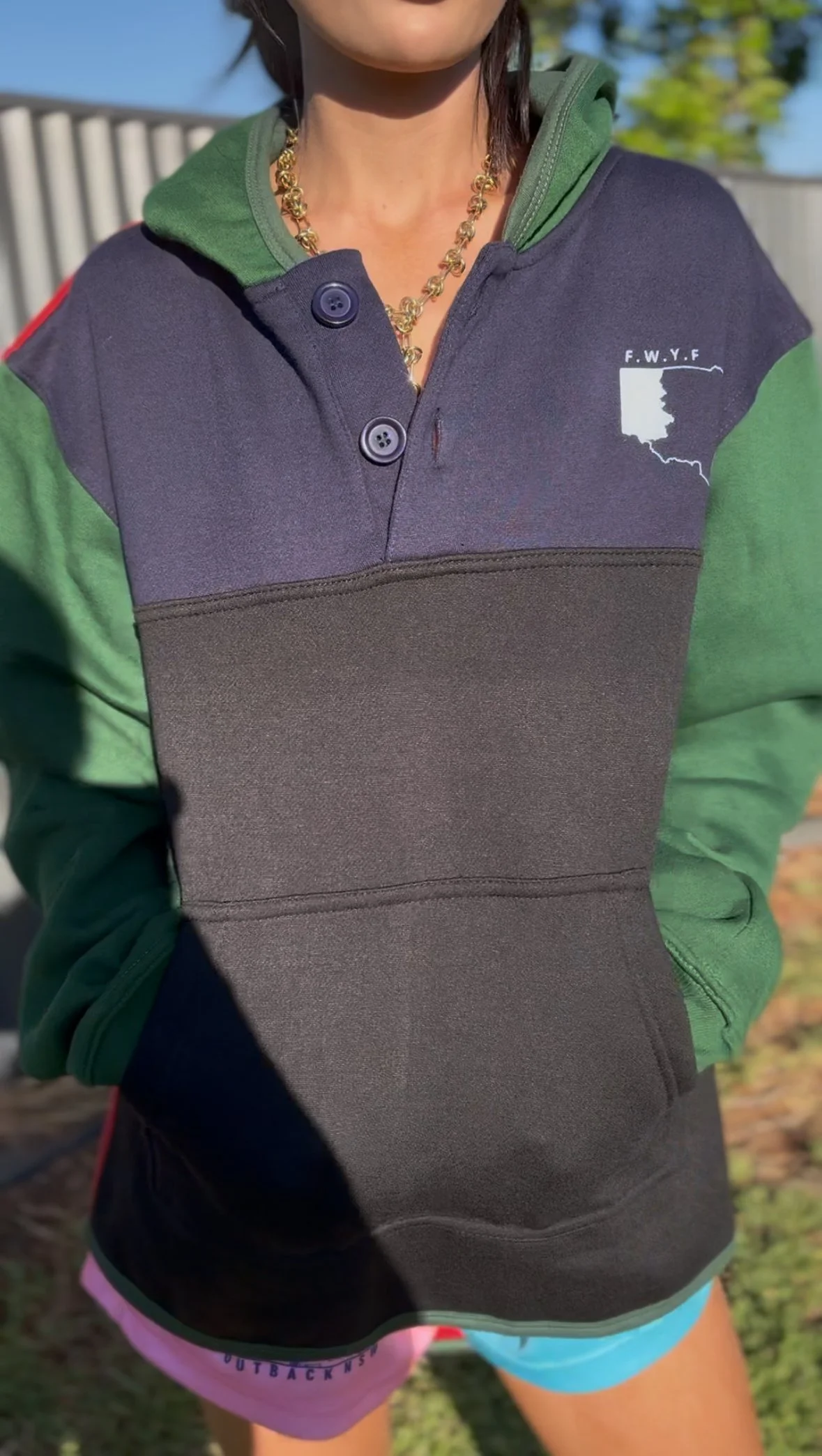 Blue Multi-Colour Jumper