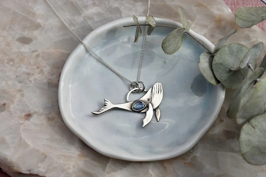 Cabochon Whale Necklace