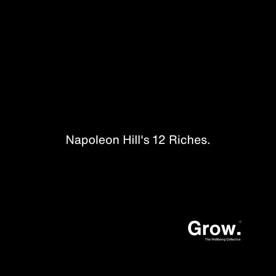 We spend so much time chasing &ldquo;success&rdquo; &mdash; the next goal, the next client, the next milestone &mdash; but how often do we stop and ask: am I actually rich where it matters?

Napoleon Hill, one of my biggest inspirations, once wrote a