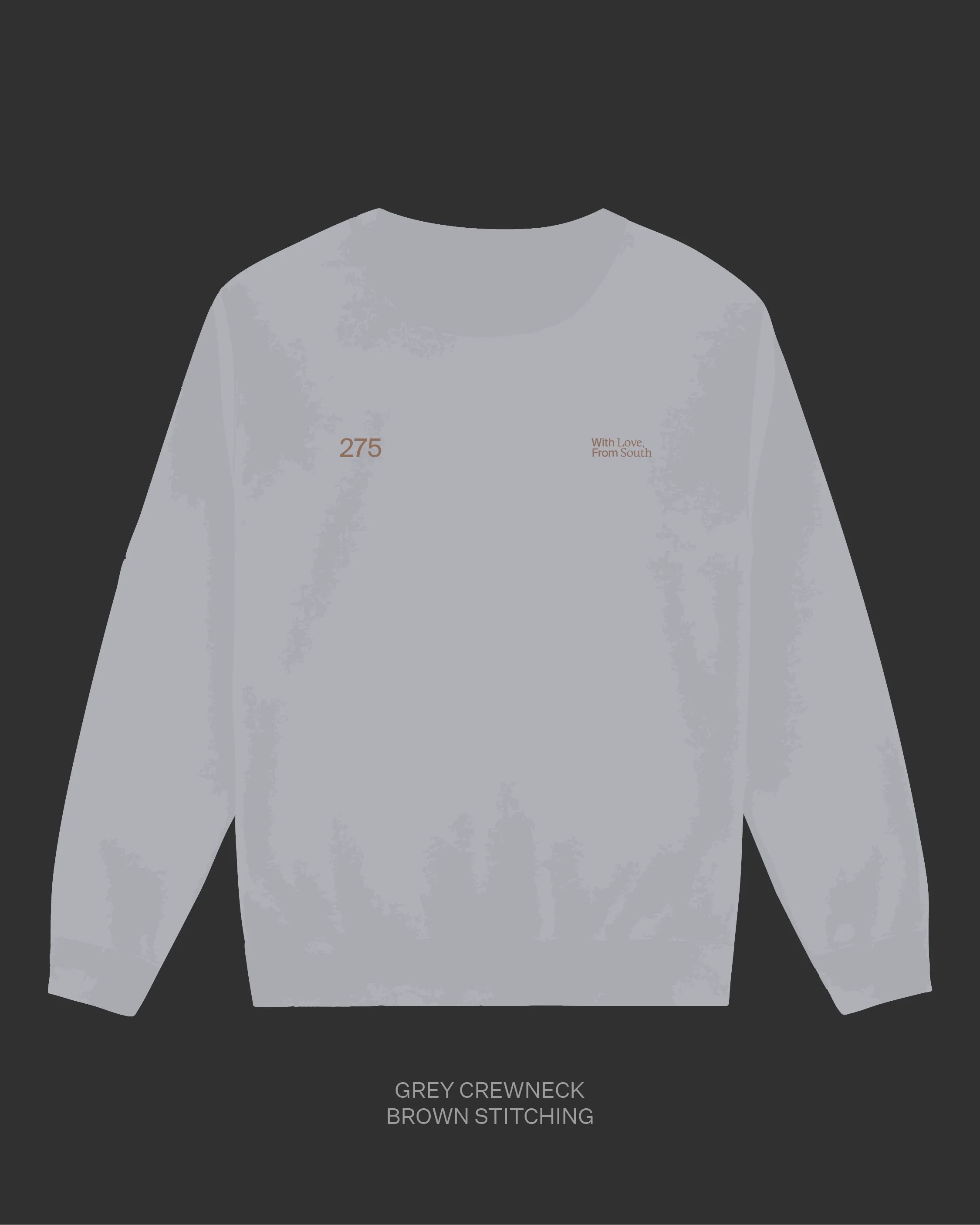 Area Code Crewneck - Grey (Pre-Order)