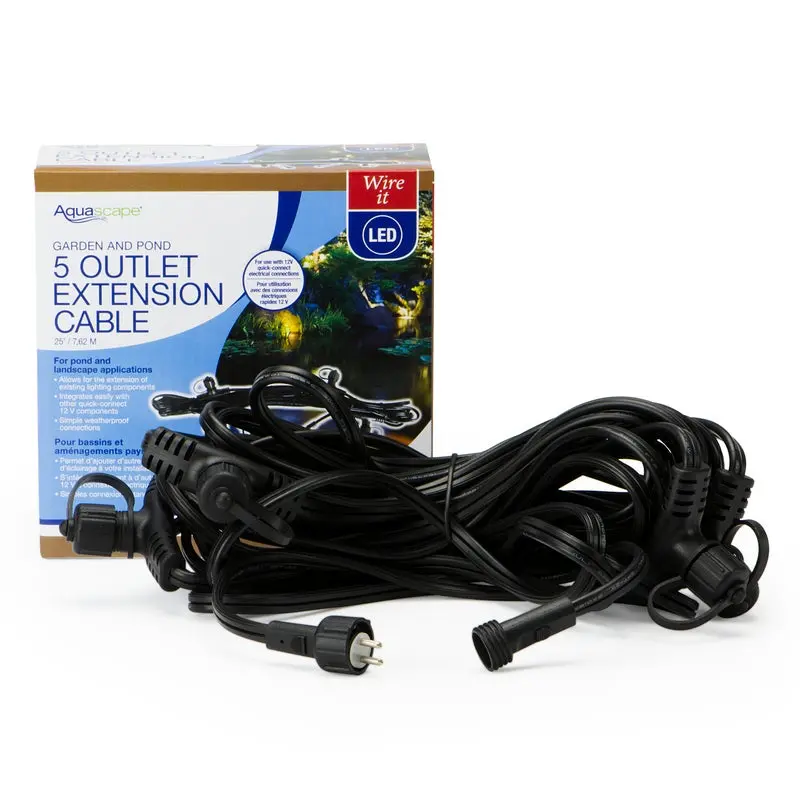 Aquascape 25' Lighting Cable with 5 Quick-Connects