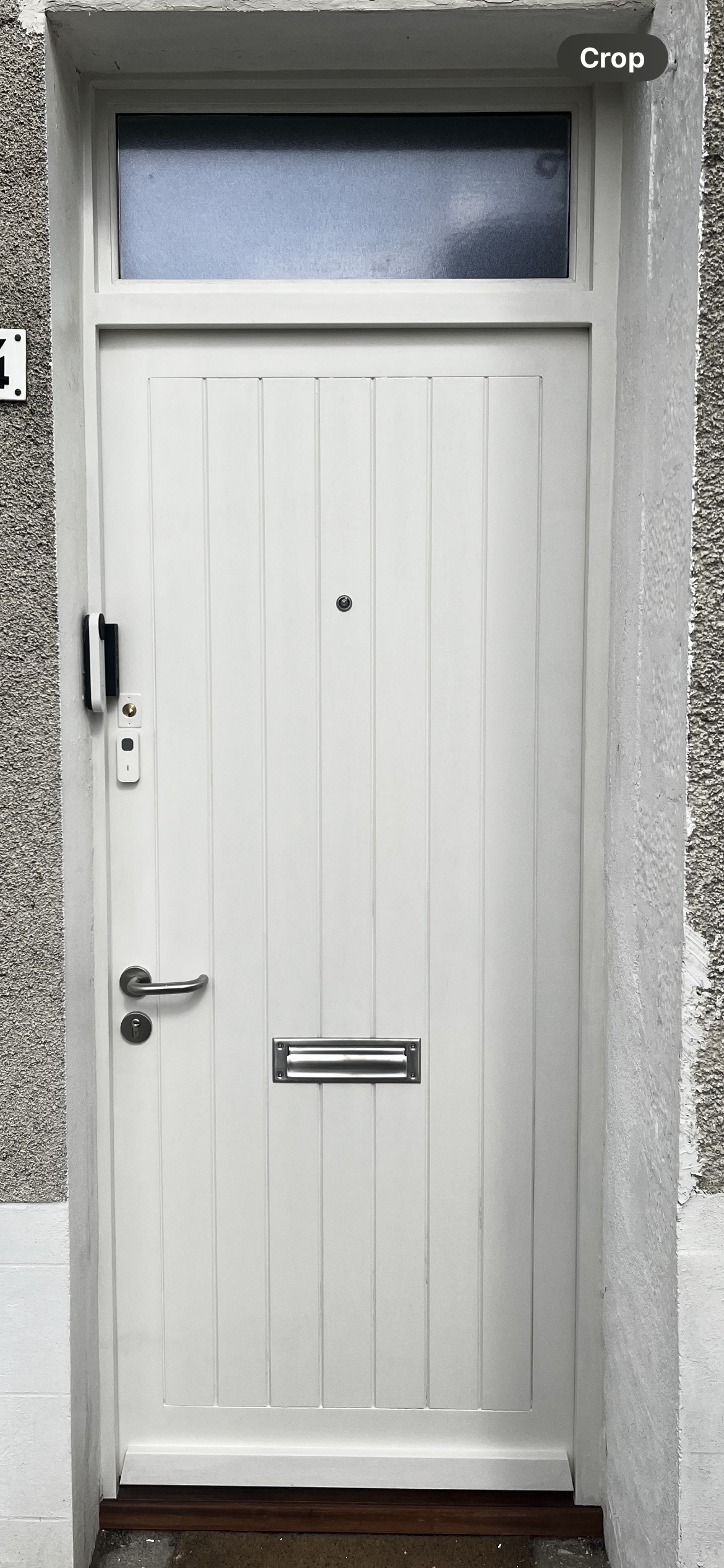 Custom hardwood front door