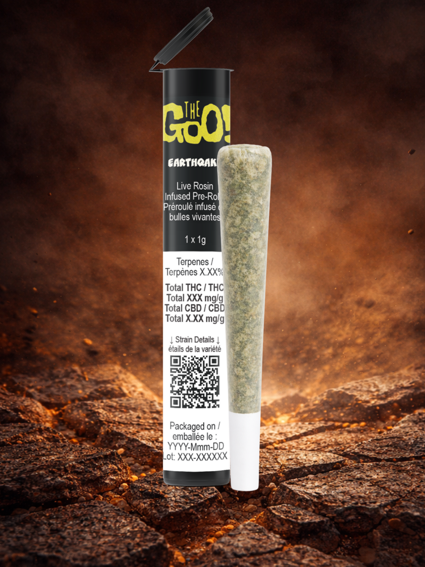 EARTHQAKE Live Rosin Infused Pre-Roll