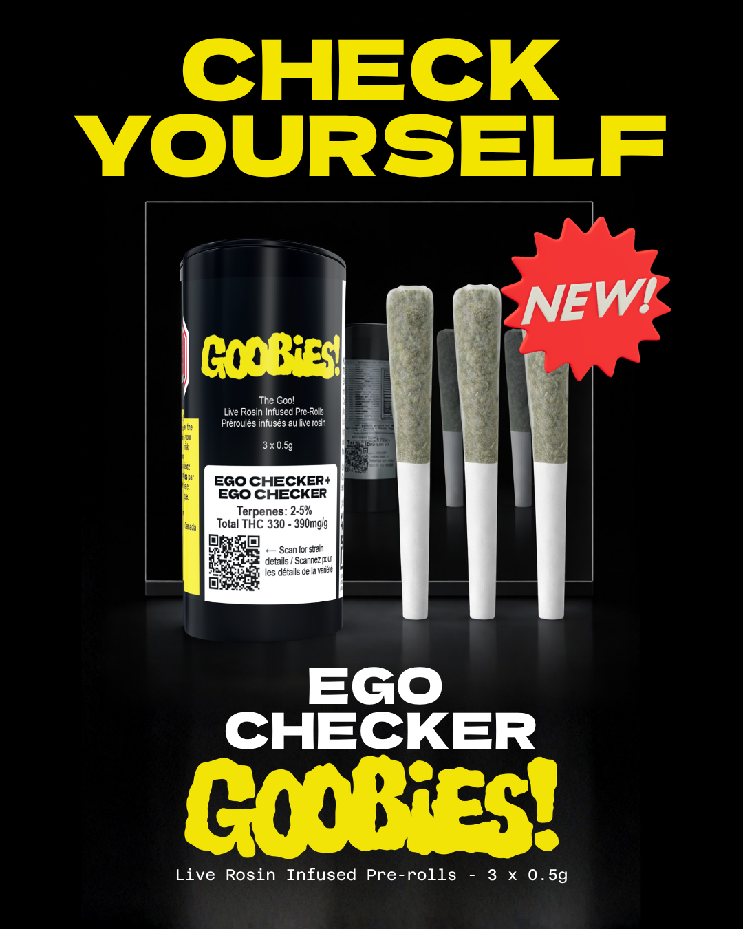 GOOBIES! Live Rosin Infused Pre-Rolls