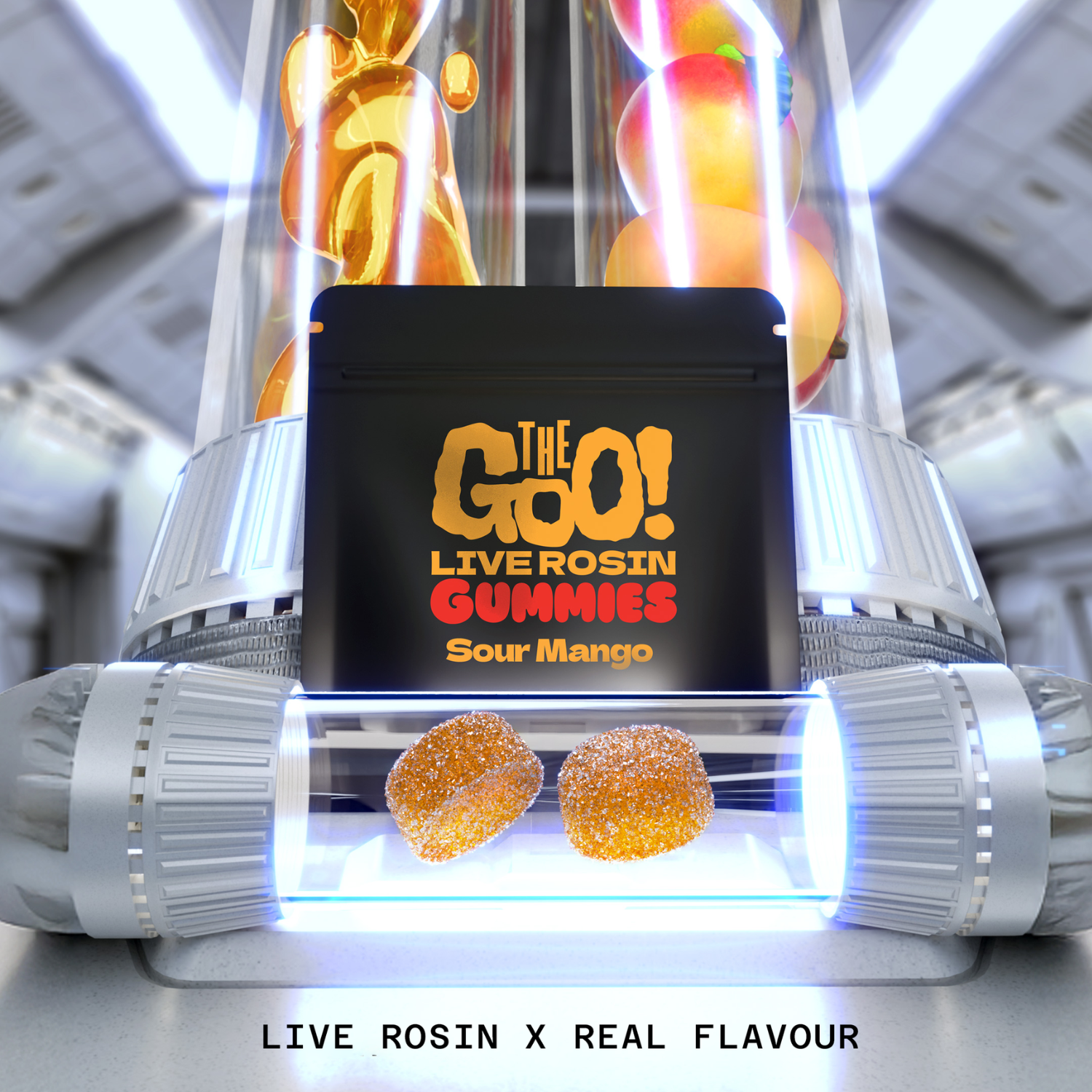 Sour Mango Live Rosin Gummies