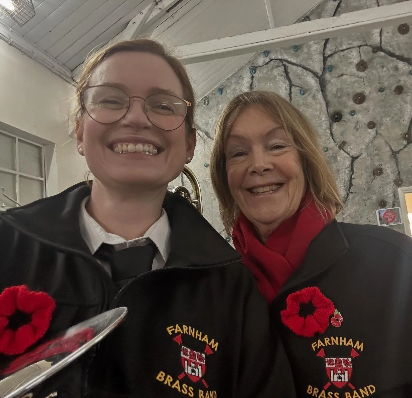 Thanks for the knitted poppies Mum! @picturethisblondie