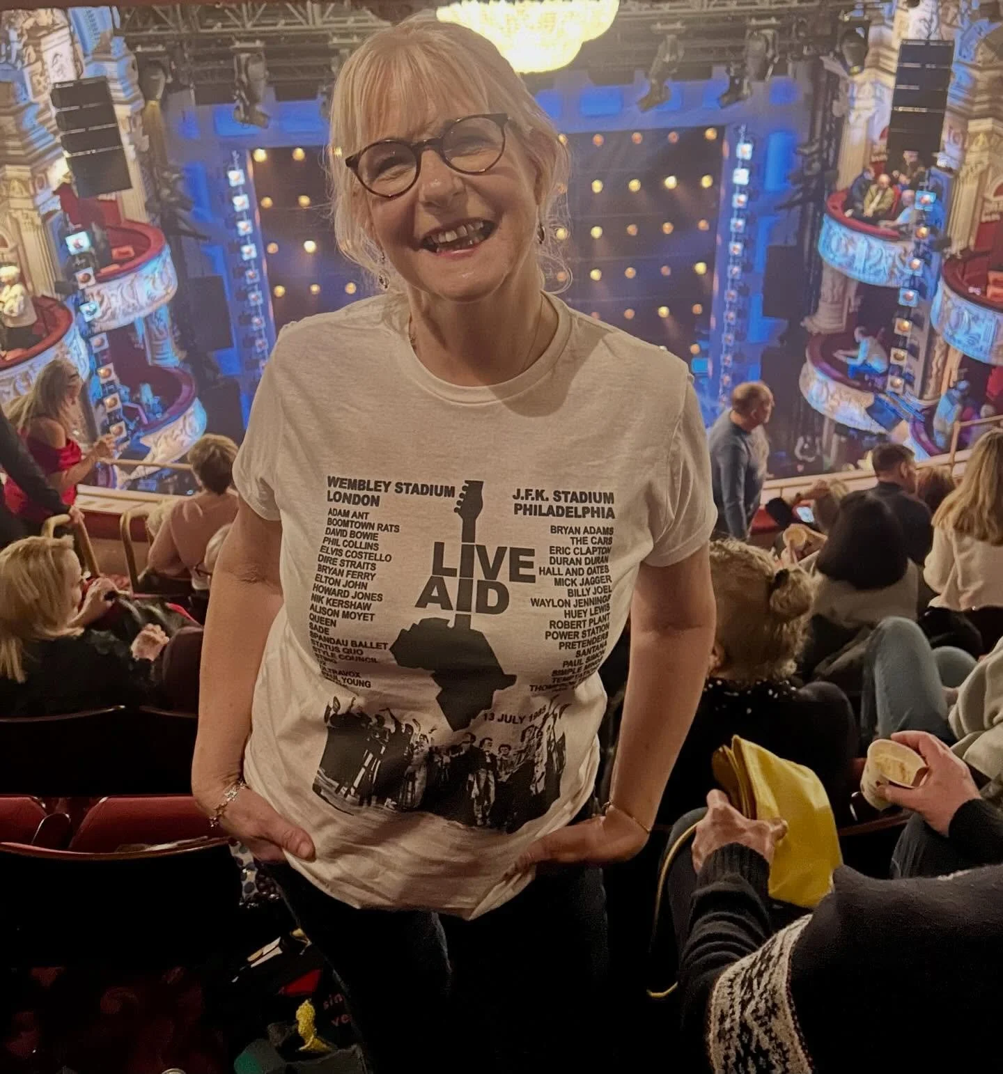 Went to see @liveaidmusical in the summer and spent the whole time thinking &lsquo;my mum would love this&rsquo;. Reader, she loved it 😂&hearts;️🙌