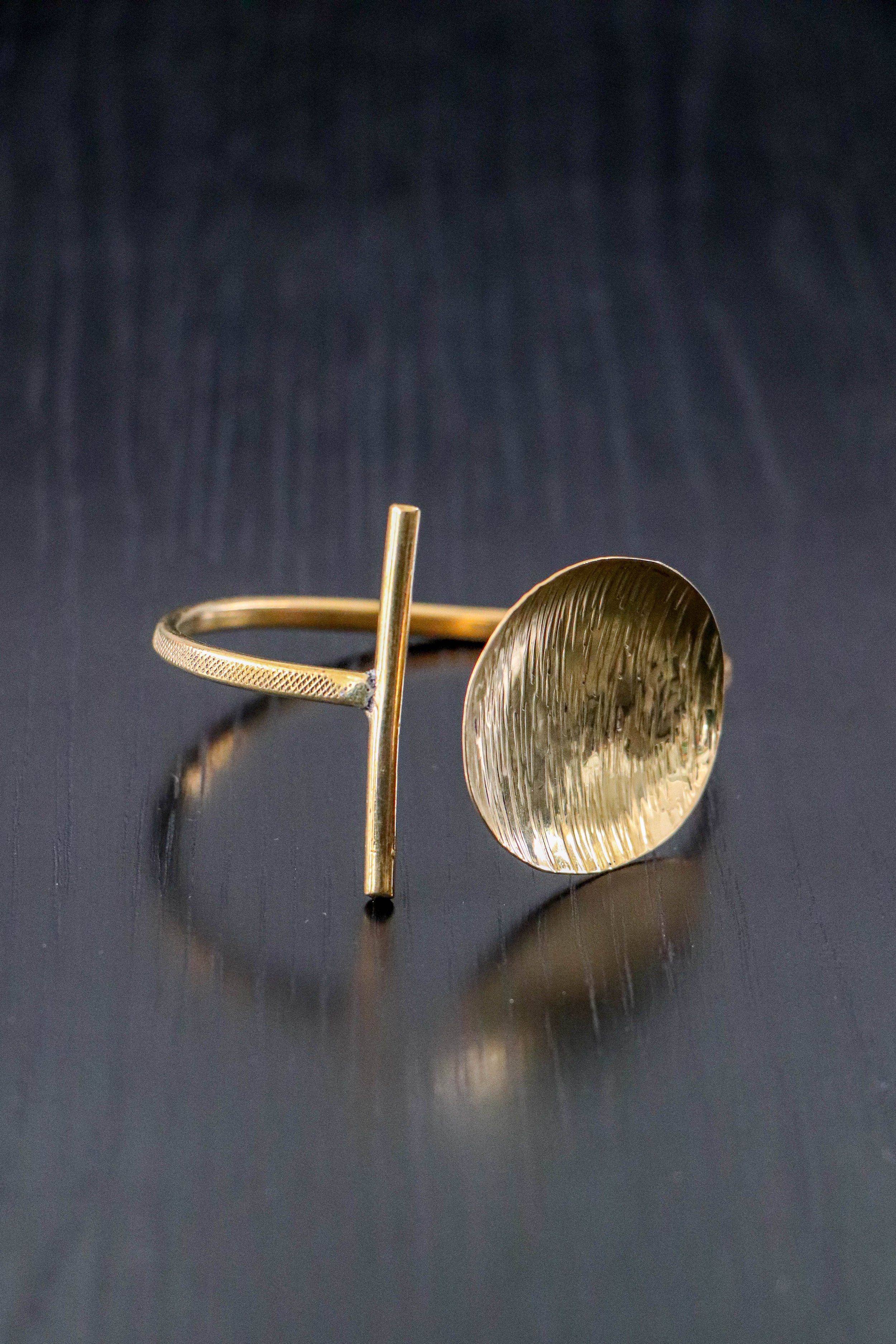 Self-Cared Brass Ring