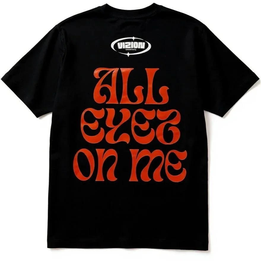 T-shirt Deep Black ALL EYEZ ON ME –  Summer ‘25