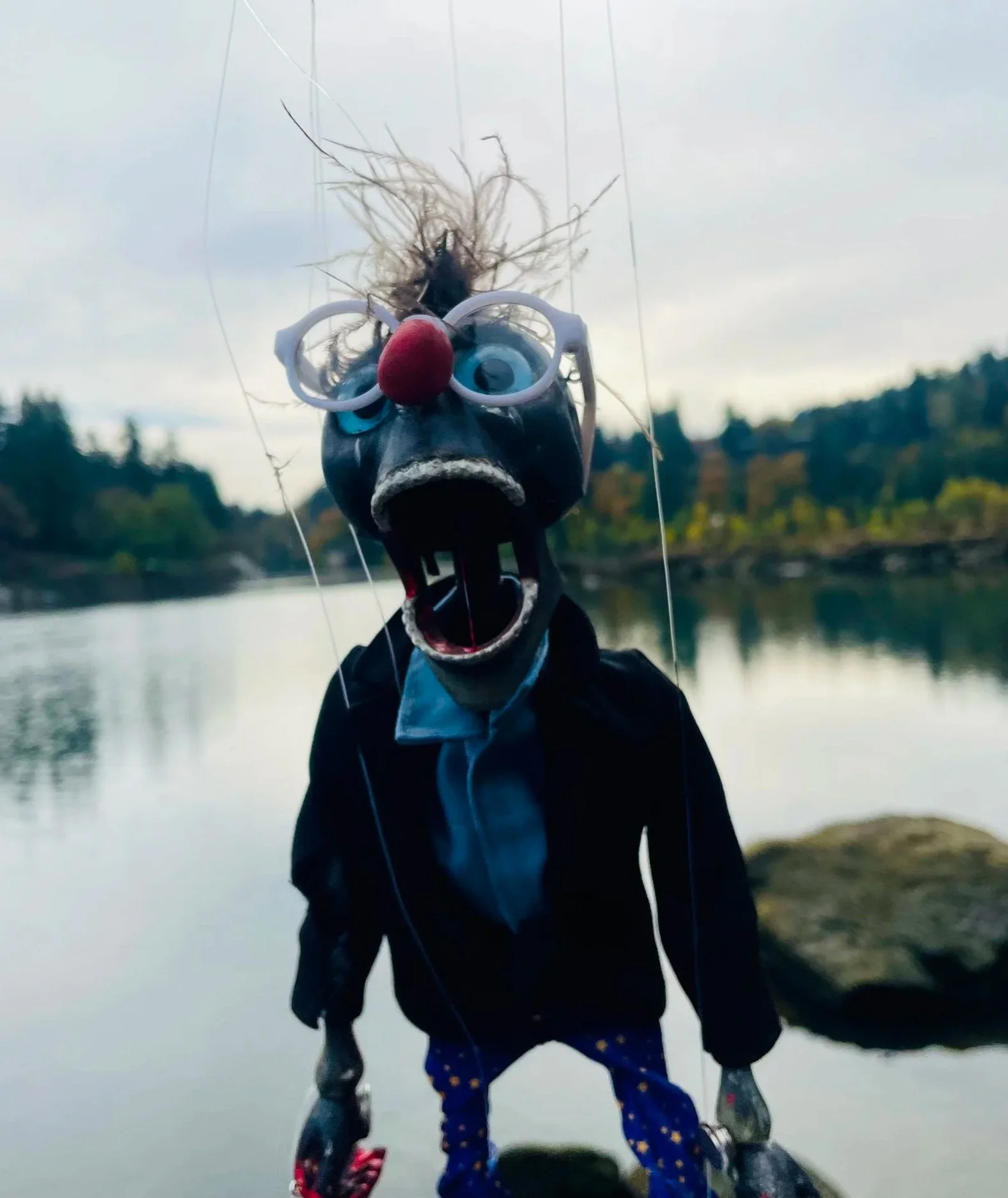 This is Dr. Doctor, PhD
The Marionette that started it for me. I got fascinated first by marionettes, then by ventriloquism and the models. Getting better.