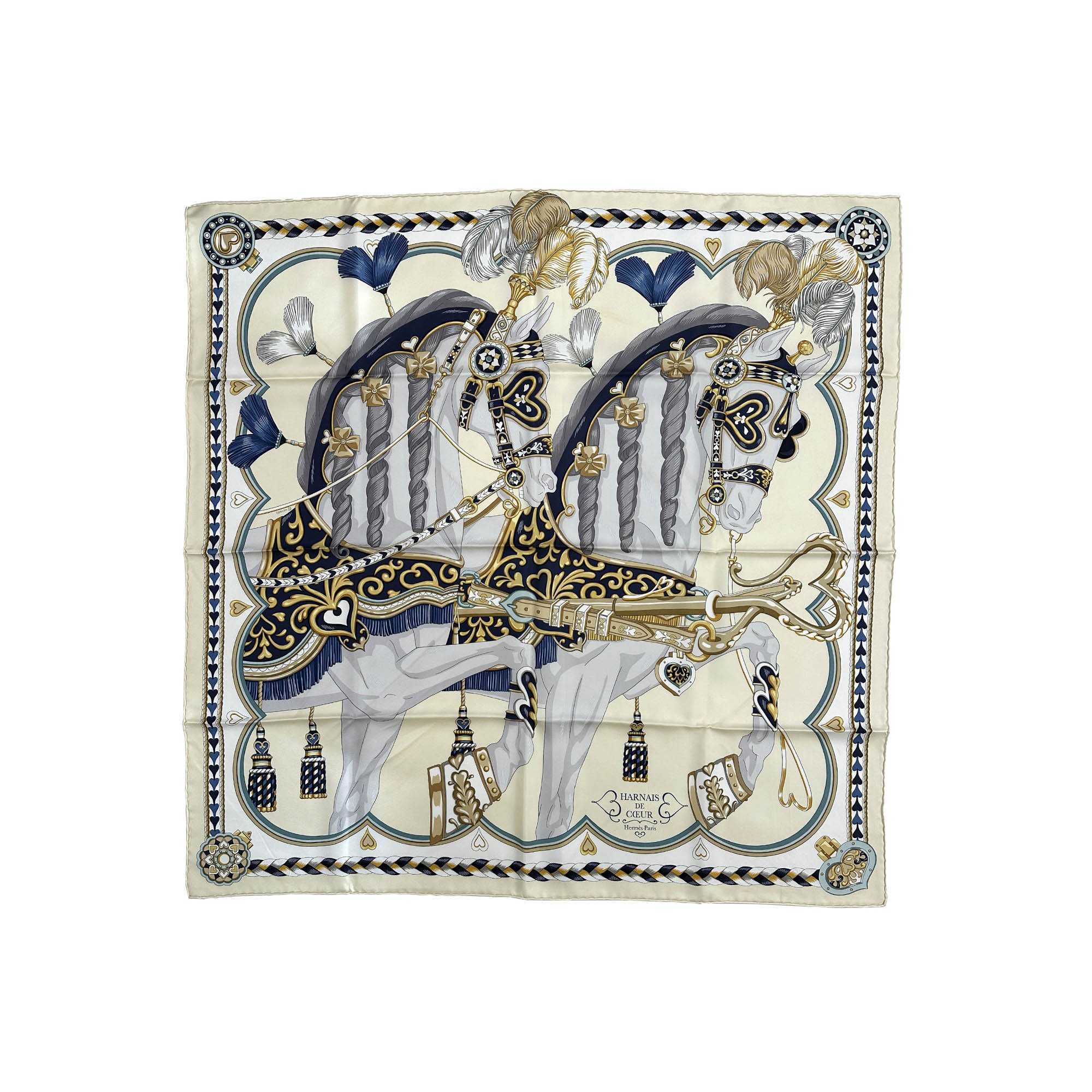 Hermes "Harnais de Coeur" 90