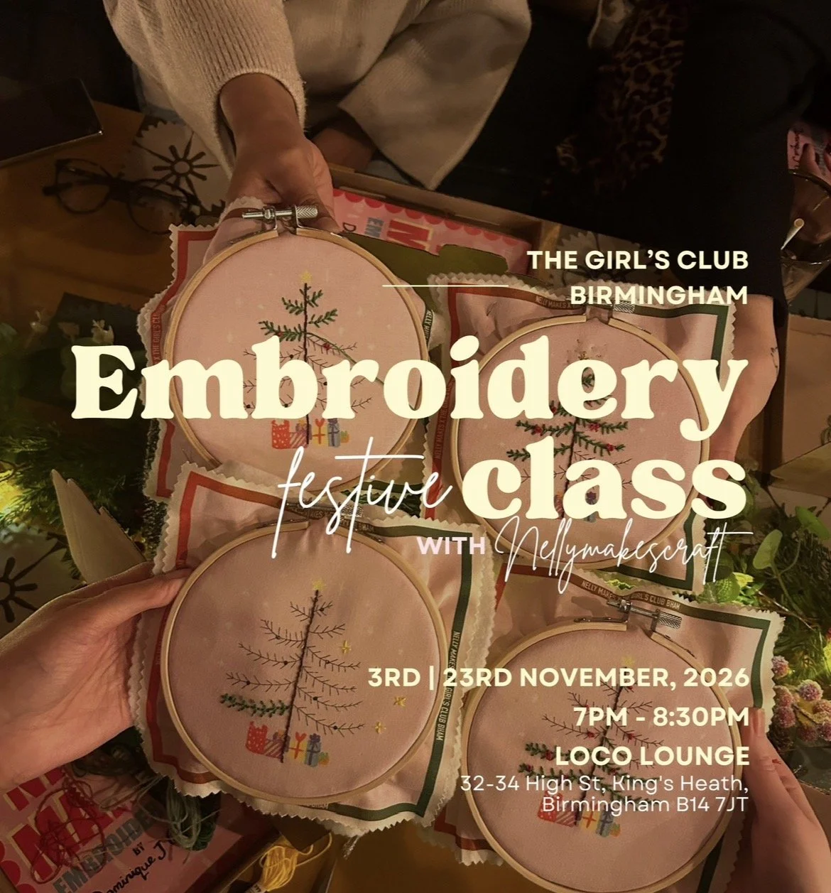 Festive Embroidery Class
