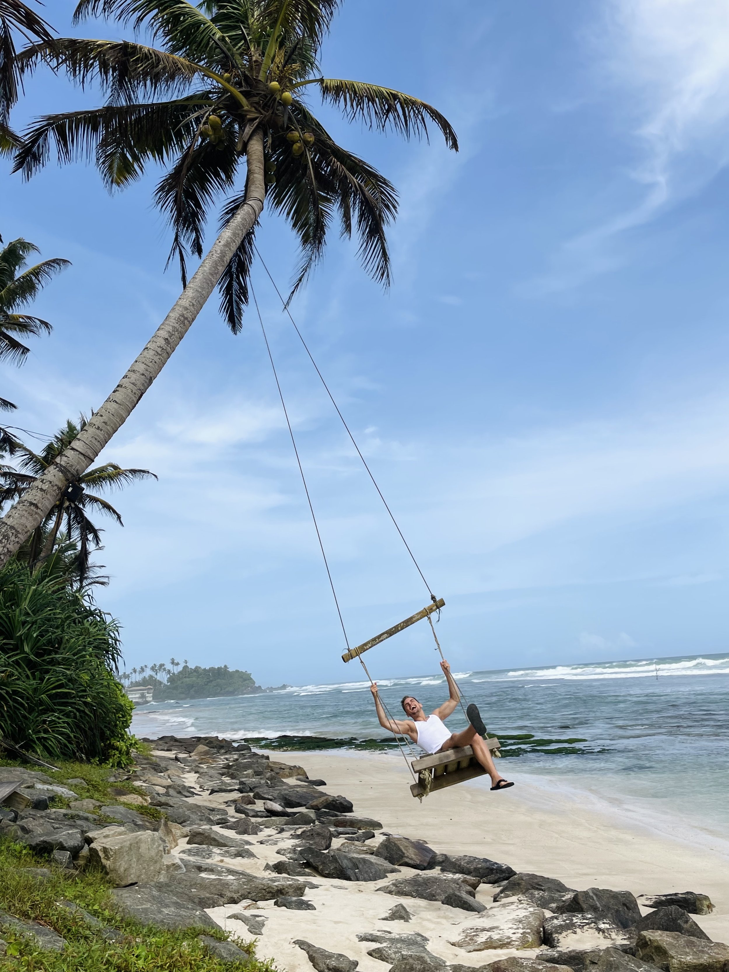 Digital nomad, freelancer, web designer, Sri Lanka, beach