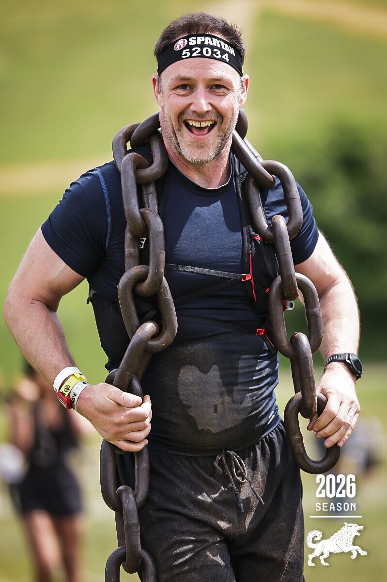 Simon competing at the Spartan Trifecta Challenge Henley 2026