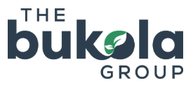 Logo of the Bukola Group, featuring the company's name with a leaf integrated into the letter 'o' in 'Bukola'