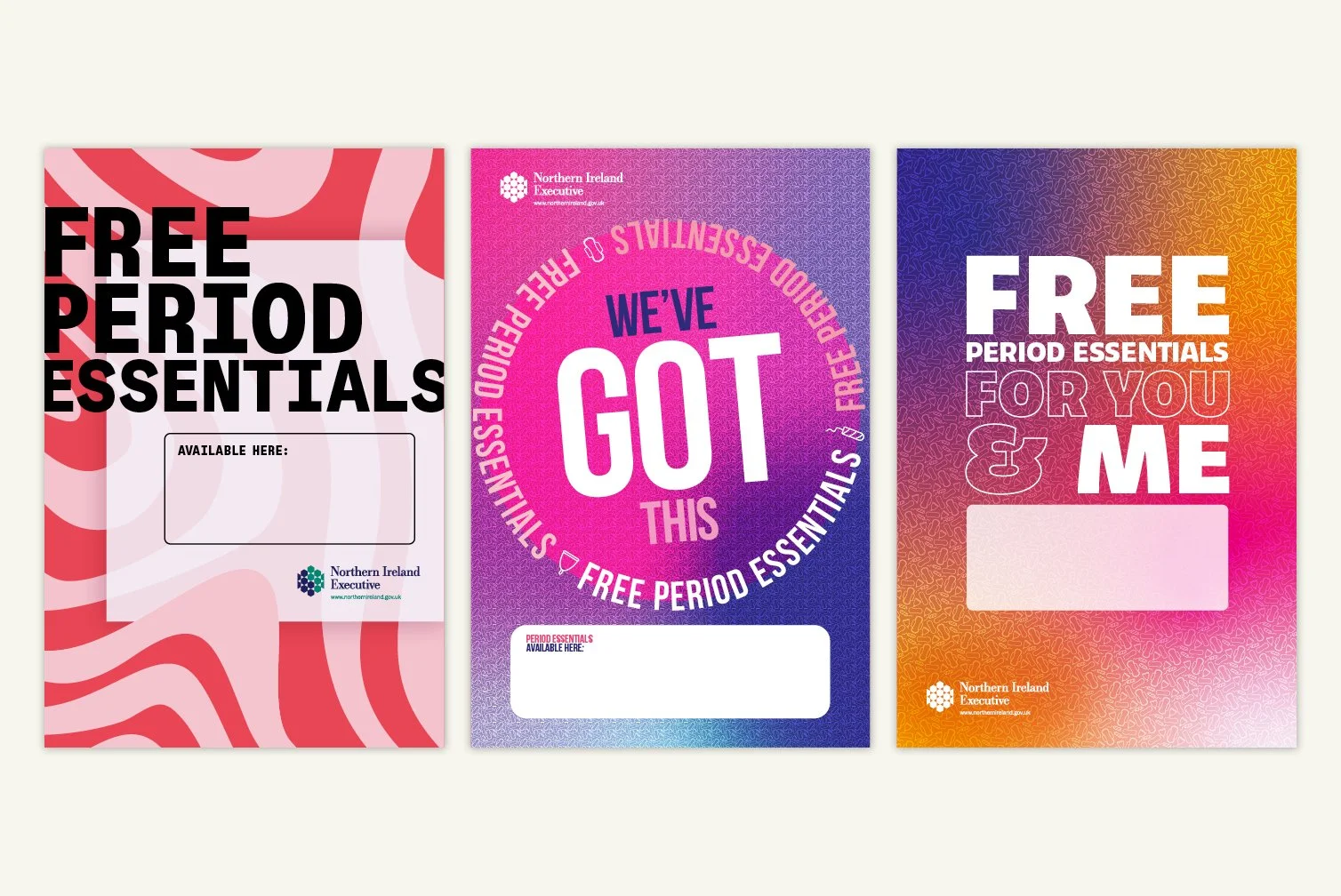 Free Period Essentials art direction concepts