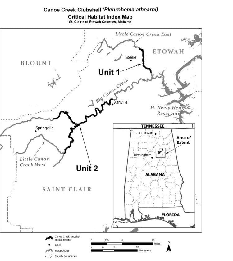 The Canoe Creek Watershed in North Alabama (credit: USFWS)