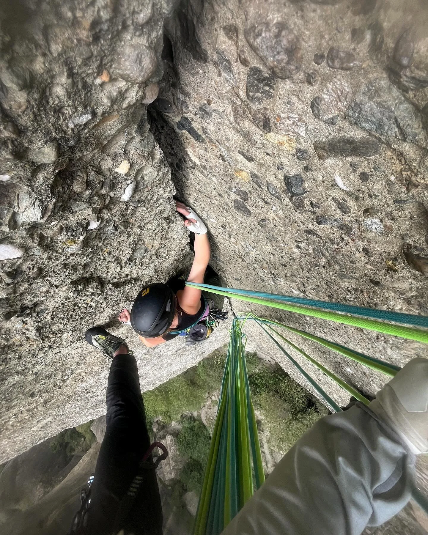 Climbing from sunrise till sunset (with a beer and nap stop in the middle of the day)