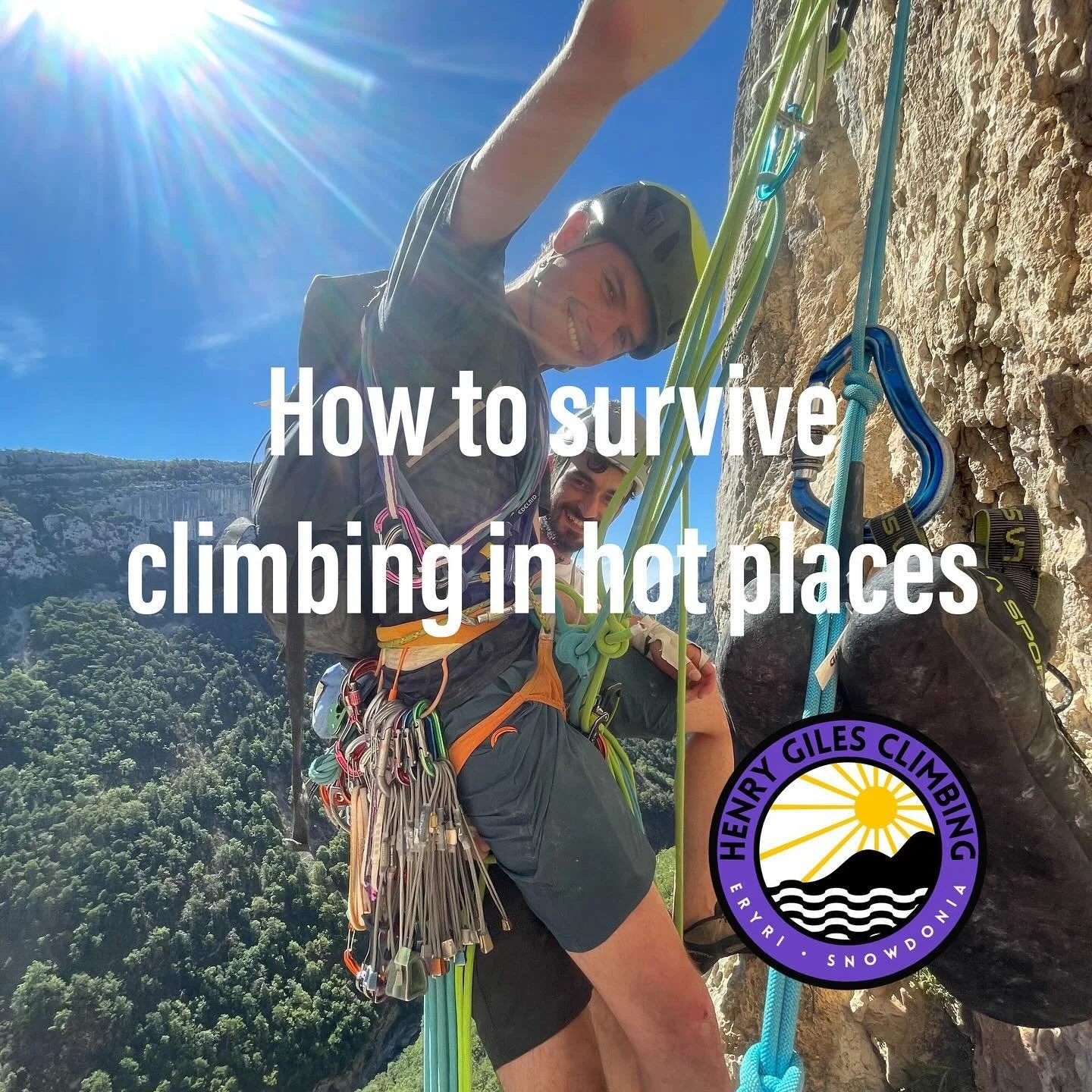 A pasty Yorkshireman&rsquo;s top tips on how to survive climbing in hot places&hellip;

Climbing is inherently harder when it becomes hot and sunny so try make your life easier 😎