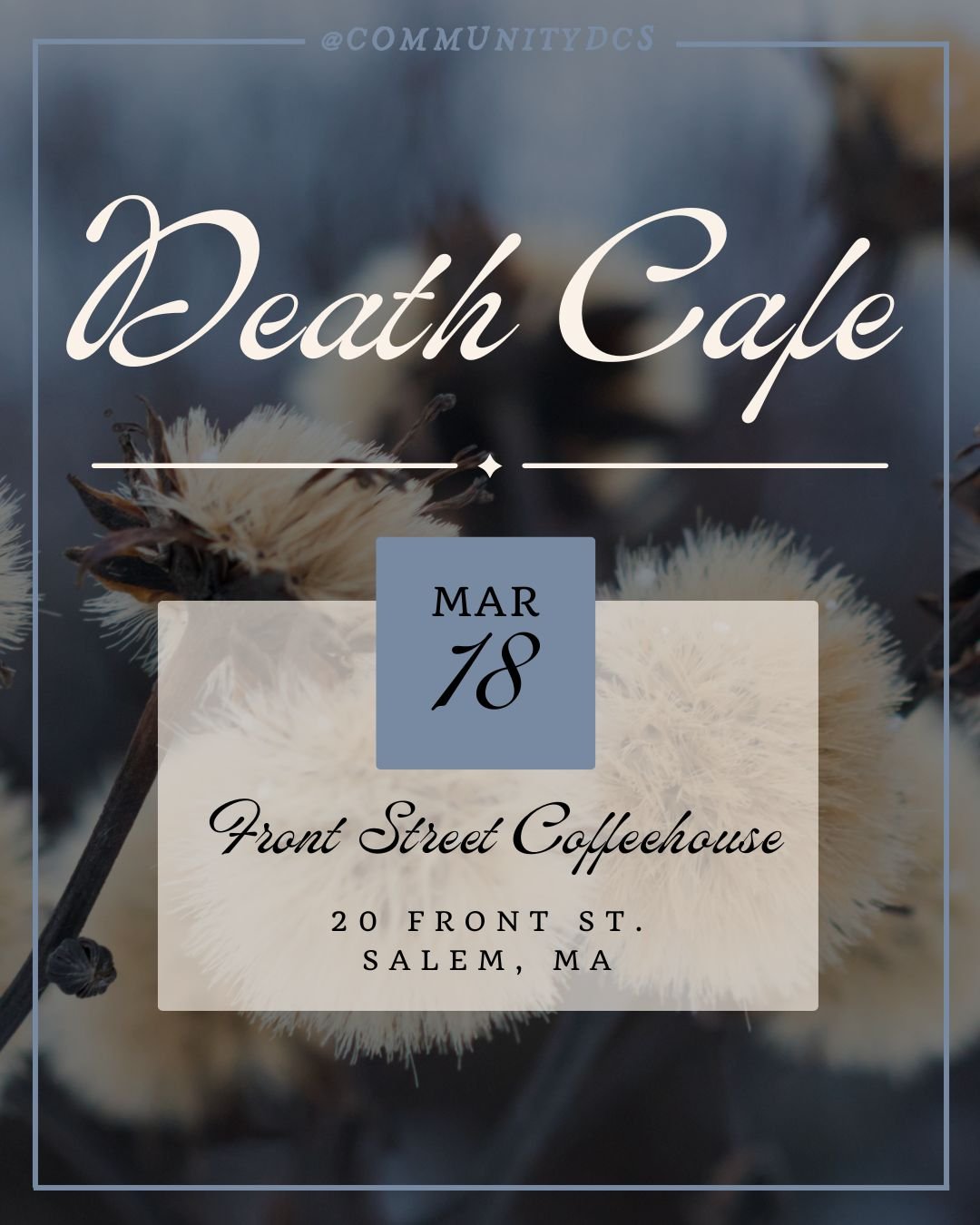 March 18 Death Cafe