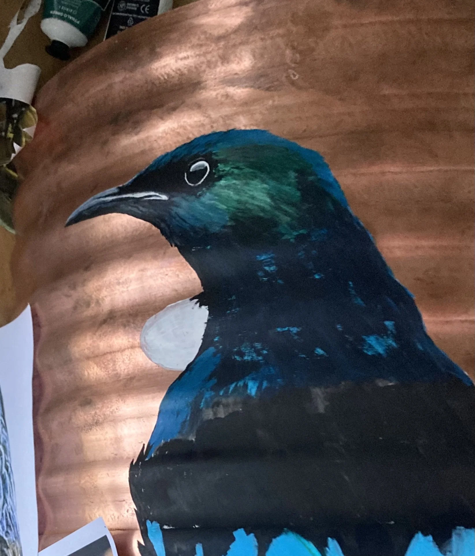 ✨ Layers of Colour – The Tui Takes Shape
