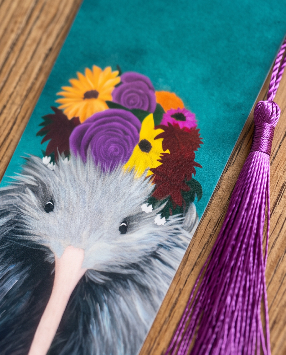 Hand made New Zealand Bookmark Kiwi Bird