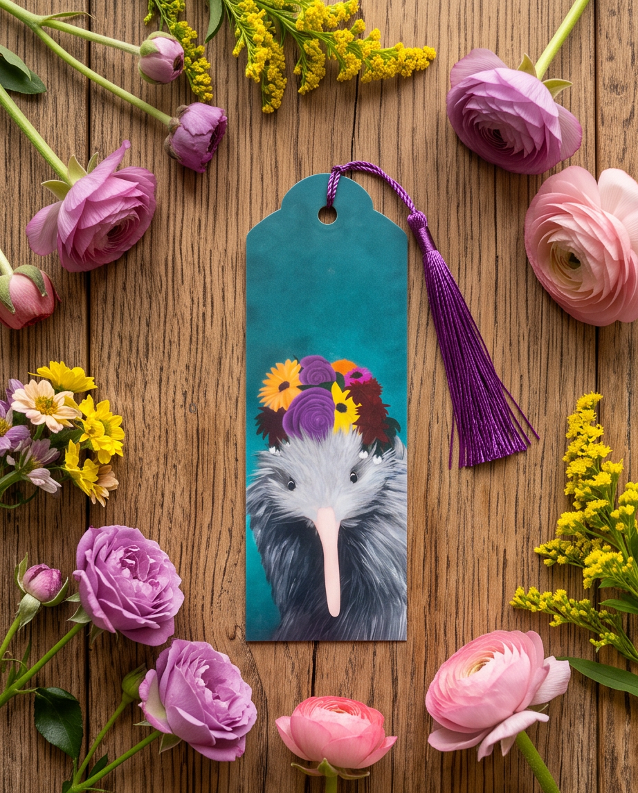 Frida Kahlo Kiwi Bookmark – Handmade New Zealand Souvenir