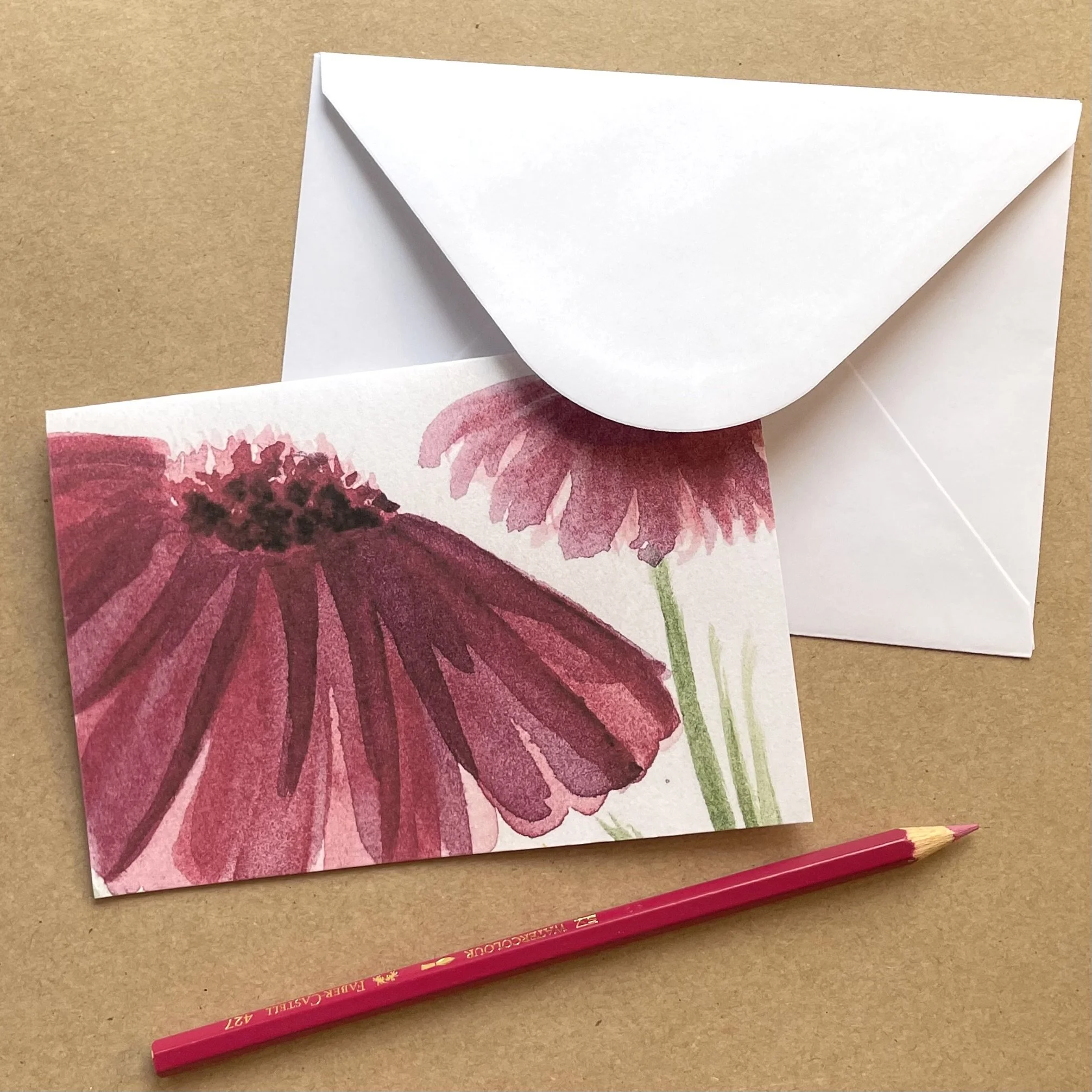 Flowers New Zealand souvenir greeting card