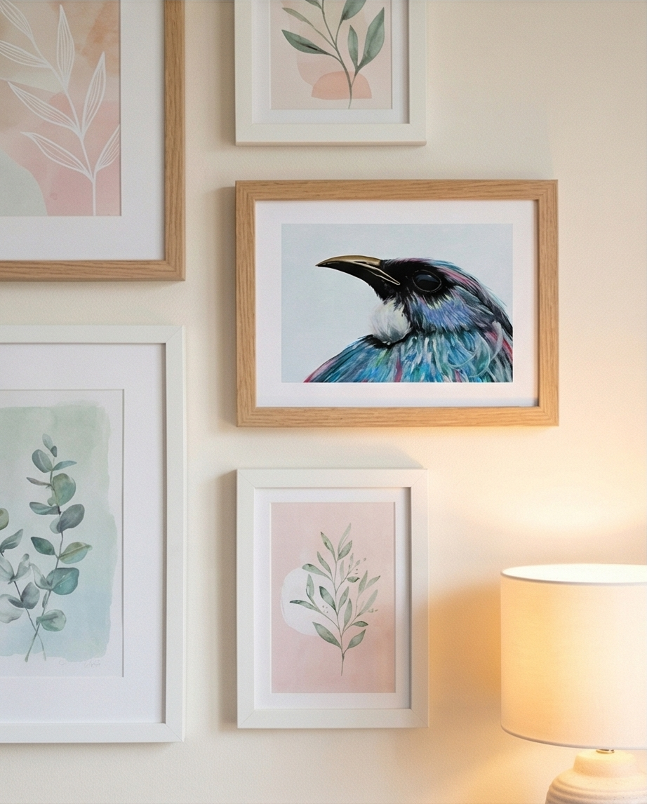 Tūī – Art Print New Zealand native bird