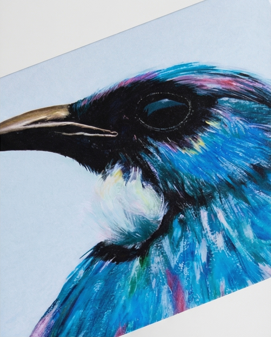 Tui painting greeting card nz souvenir