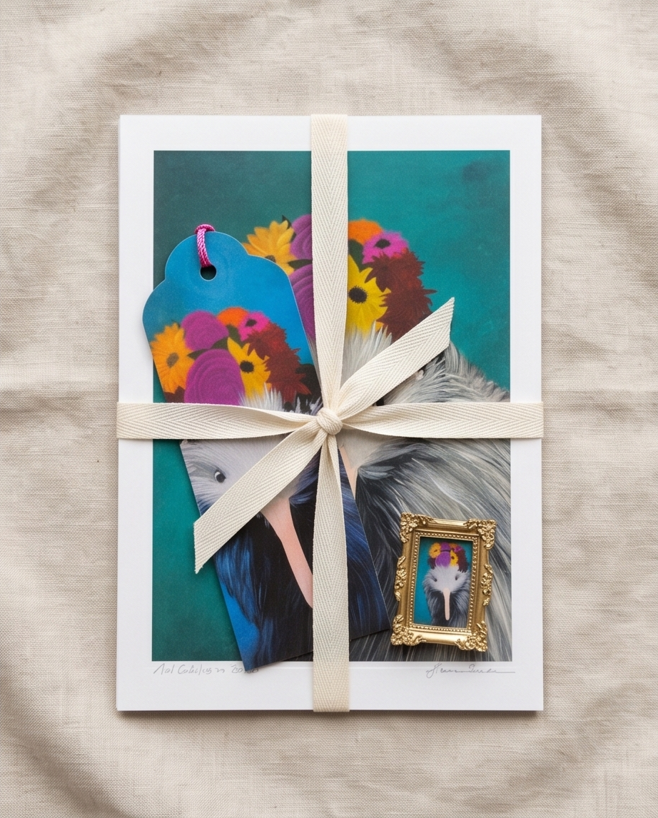 Flower kiwi handmade gift set and souvenir