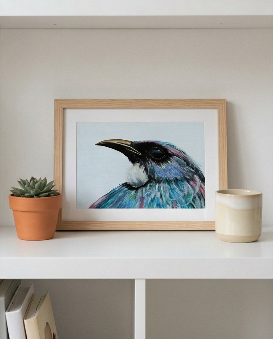 Tui art print NZ souvenir