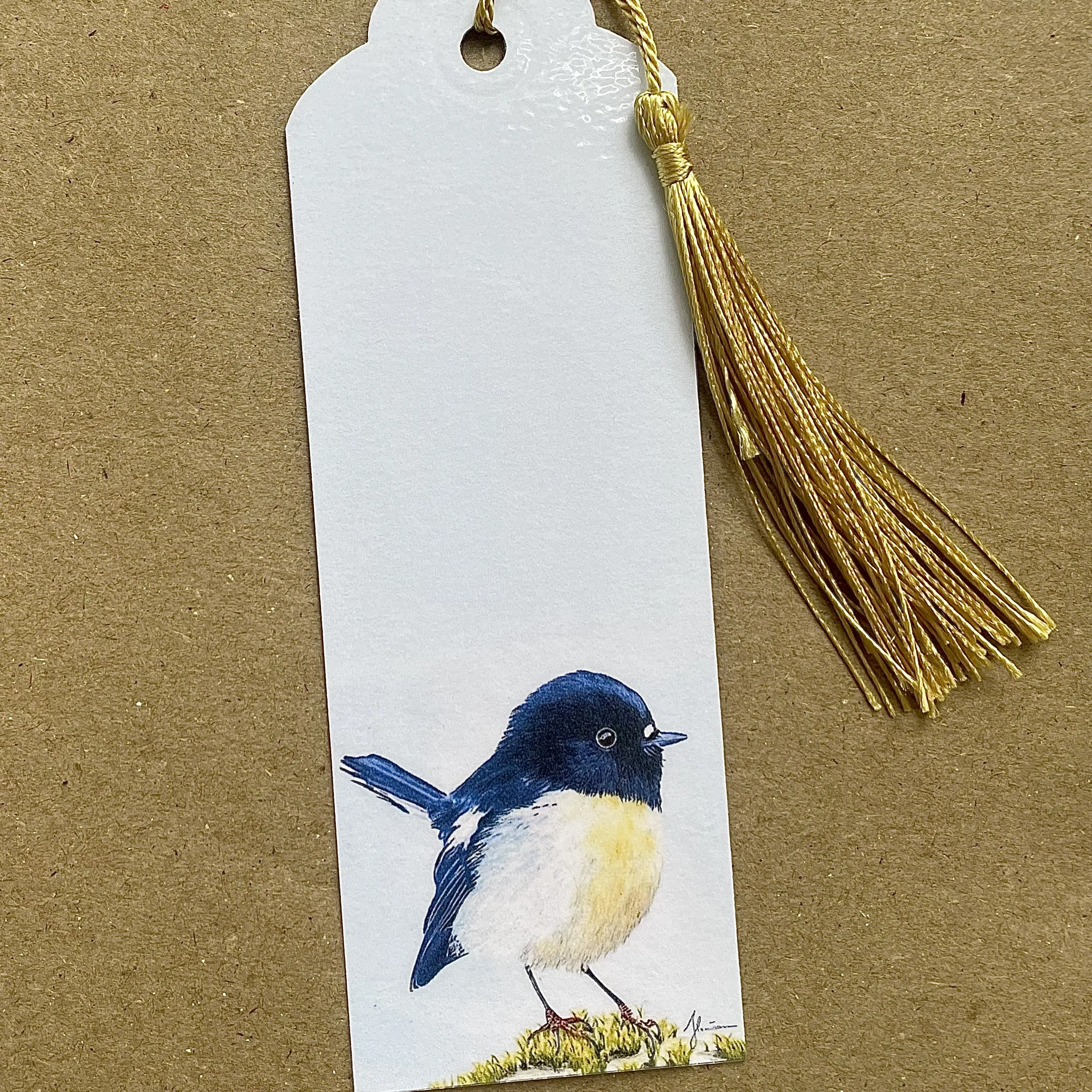 Tomtit - Handmade New Zealand Souvenir Bookmark – Native Bird Gift