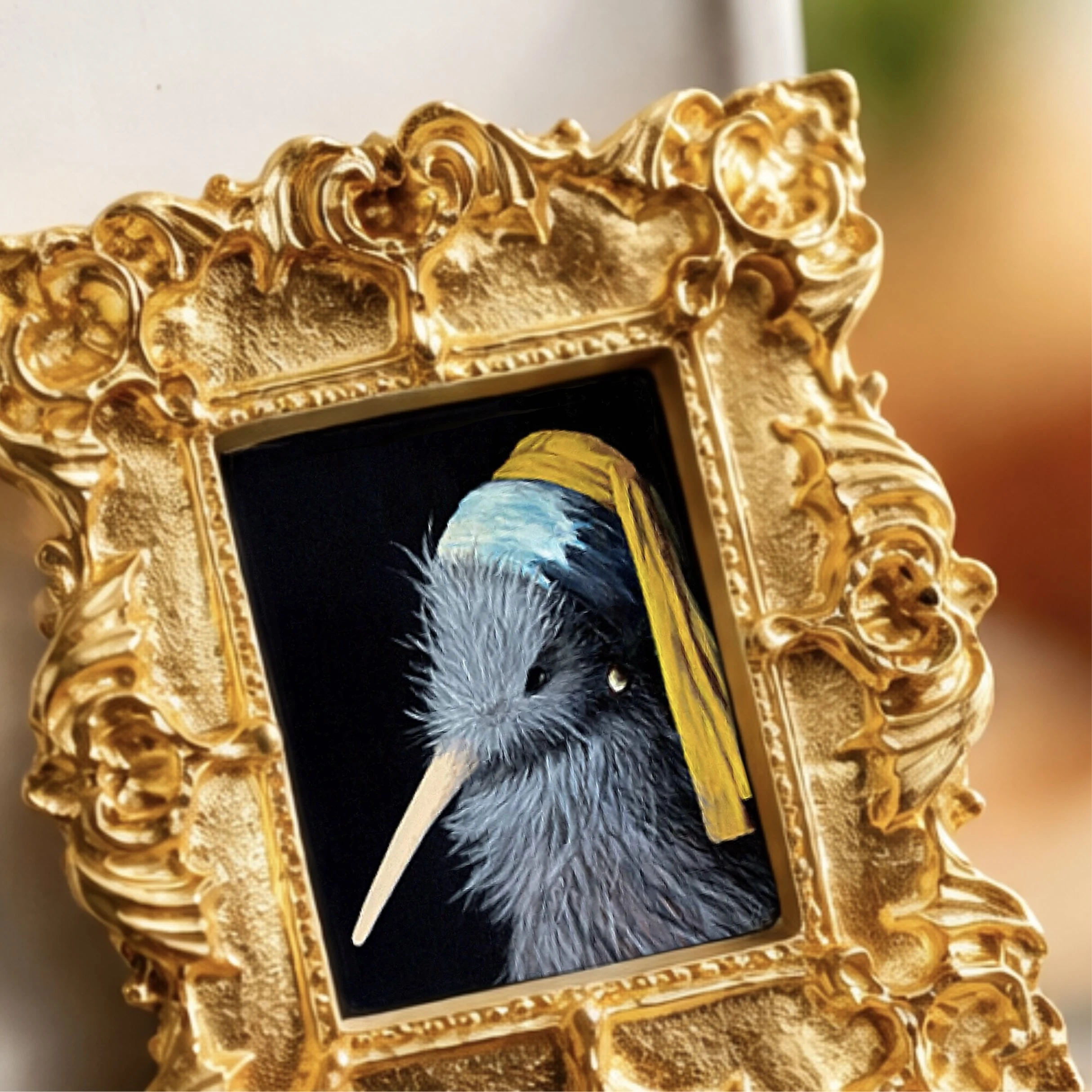 Handmade Kiwi fridge magnet based on original artwork designed in Picton New Zealand – native bird souvenir gift