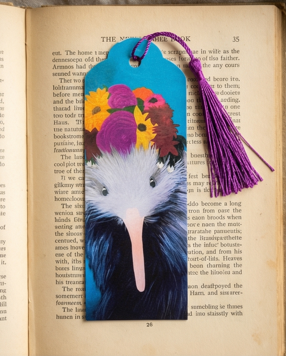 Frieda Kahlo Kiwi Bookmark – Handmade New Zealand Souvenir