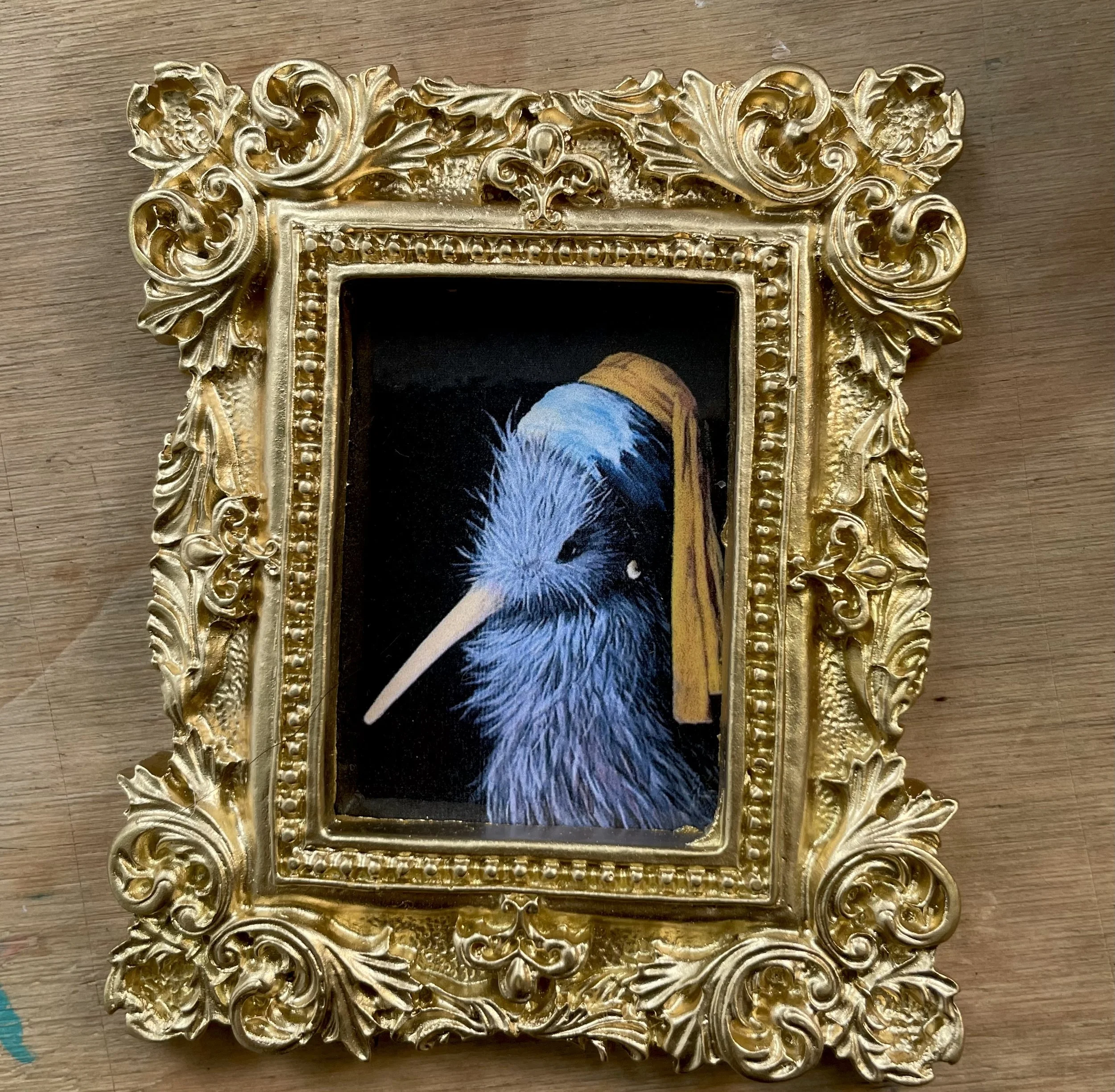 Handmade Kiwi fridge magnet based on original artwork designed in Picton New Zealand – native bird souvenir gift