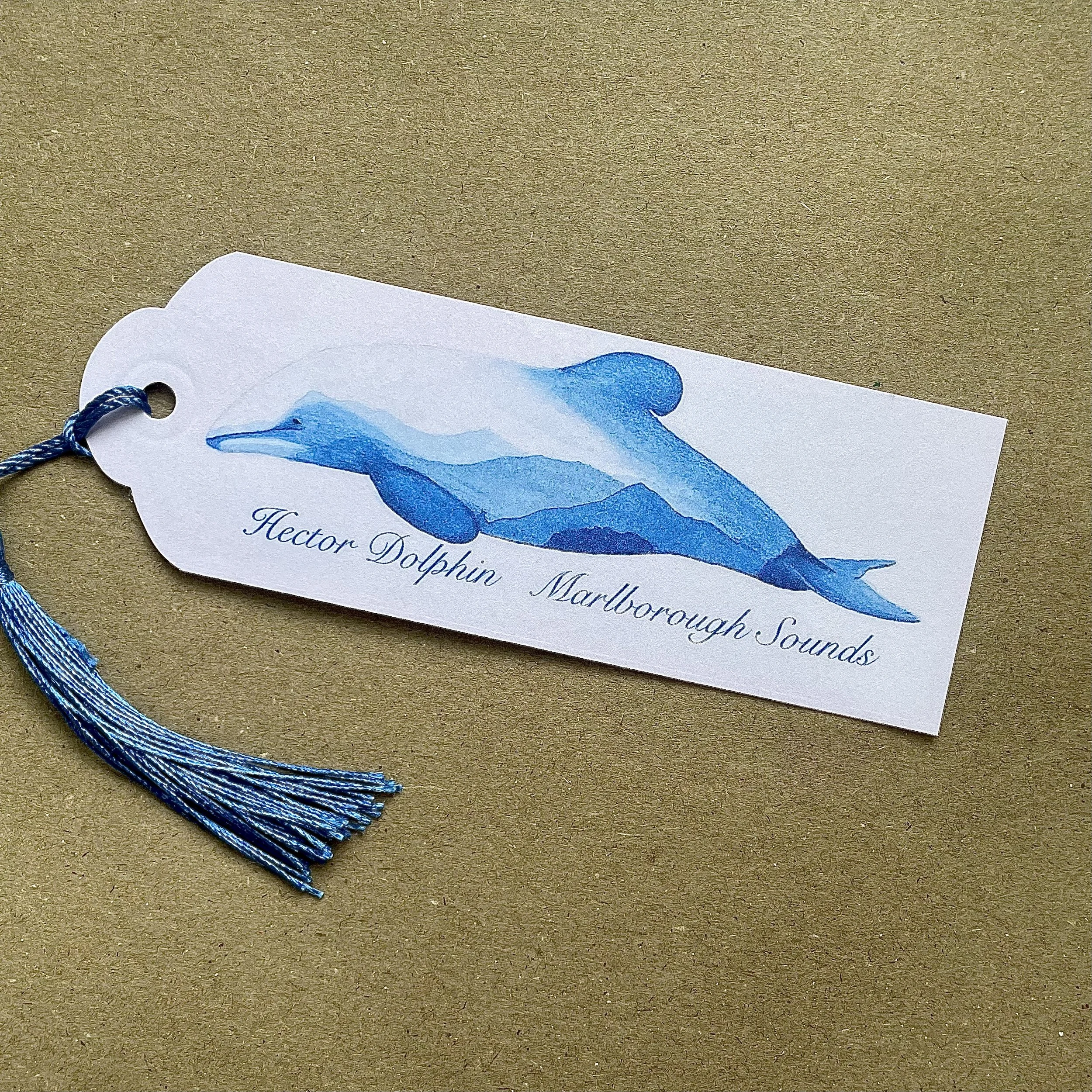 Hector Dolphin- Handmade New Zealand Souvenir Bookmark