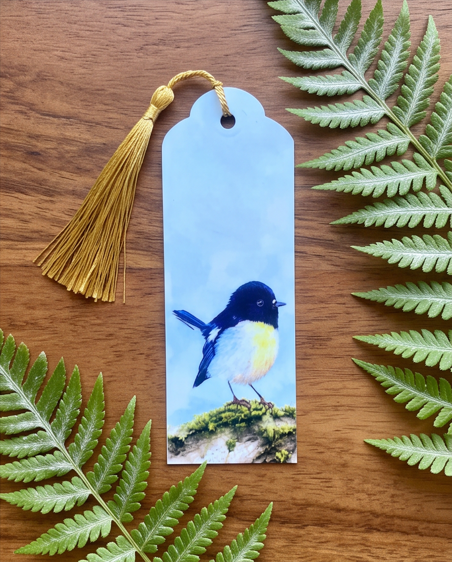 Tomtit - Handmade New Zealand Souvenir Bookmark – Native Bird Gift