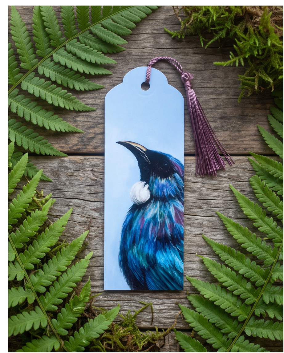 Tui - Handmade New Zealand Souvenir Bookmark – Native Bird Gift