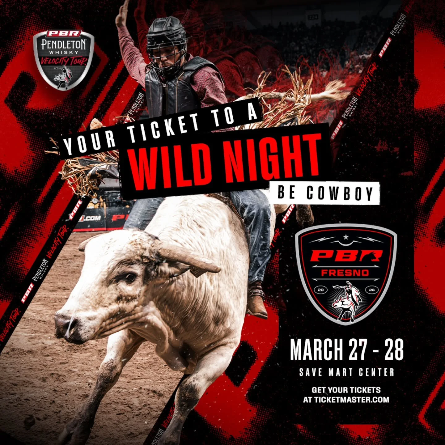 Hold on tight, Fresno&hellip; it&rsquo;s about to get WILD 🤠🐂
@pbrvelocity Tour is riding into the @savemartcenter March 27&ndash;28!
Two nights.
World-class riders.
One furious 2,000-pound challenge.
🎟 Grab your tickets before they&rsquo;re gone 