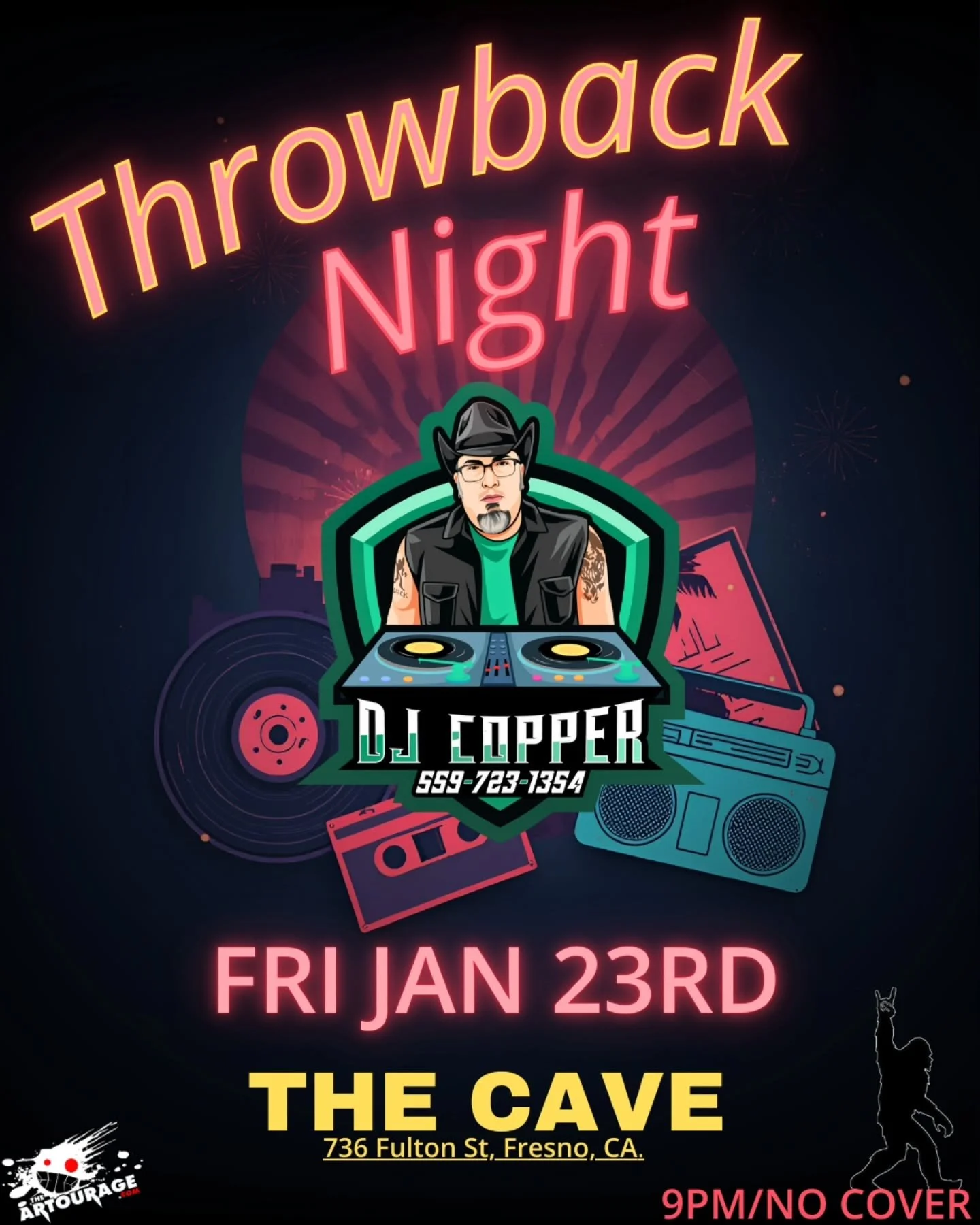 Two nights. Two vibes. One cave.
🕺 Throwbacks on Friday
💥 EDM / Top 40 on Saturday
No Cover - Swipe 👉
Which one you pulling up for? 👀

@thecavefresno @the_artourage @mrcopper69 @dj_rowhas #TheCave #FresnoCa #TheArtourage #DJcopper #DJrowhas