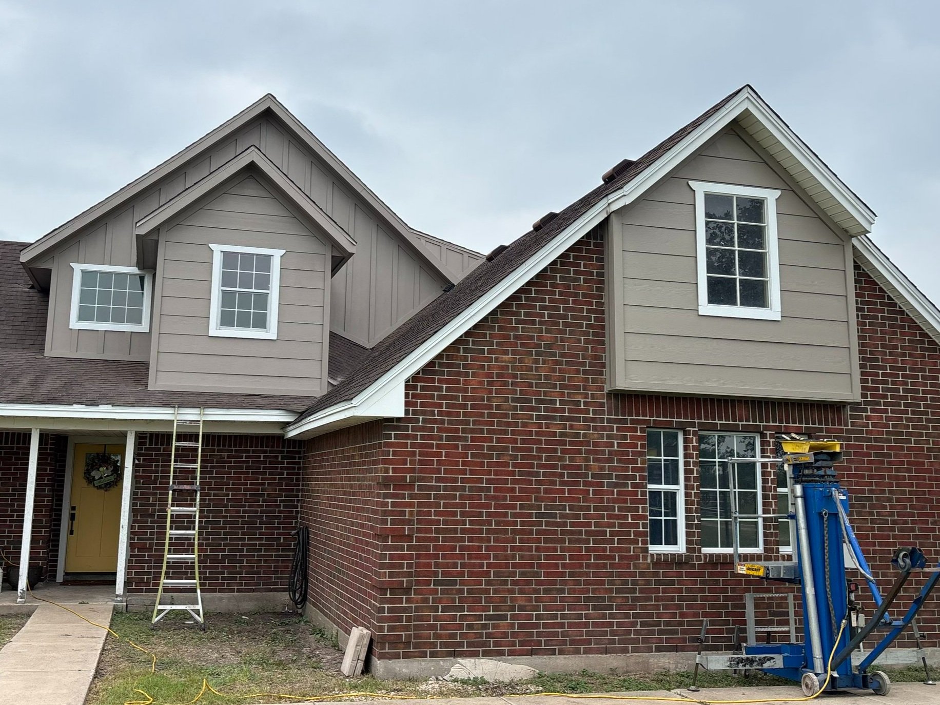 Hardie Board Siding Installation, Trim Installation, and Painting