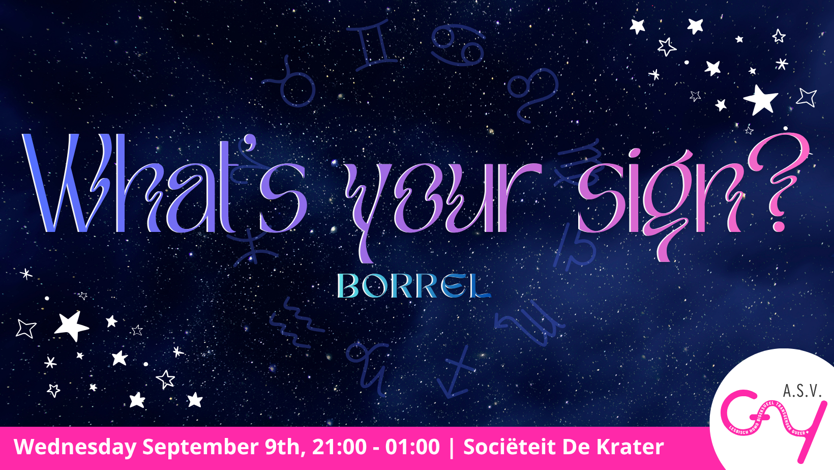 [OPEN] WHAT'S YOUR SIGN? BORREL