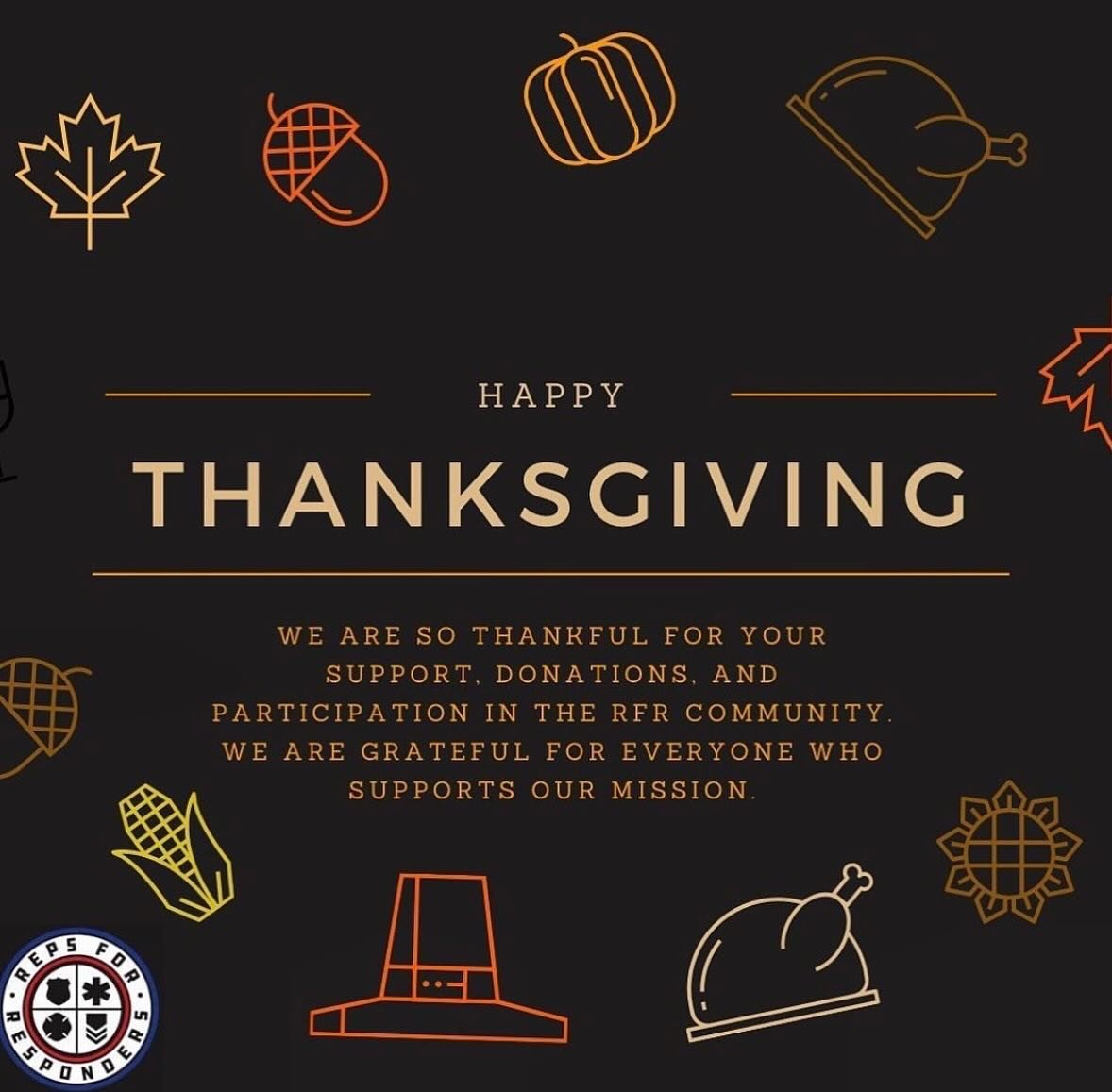 We are very Thankful! 🦃 💙

&ldquo;Reflect upon your present blessings&mdash;of which everyone has many&mdash;not on your past misfortunes, of which all have some.&rdquo;

Stay safe. 

#firstresponder #mentalhealth #mentalhealthawareness #sober #rec
