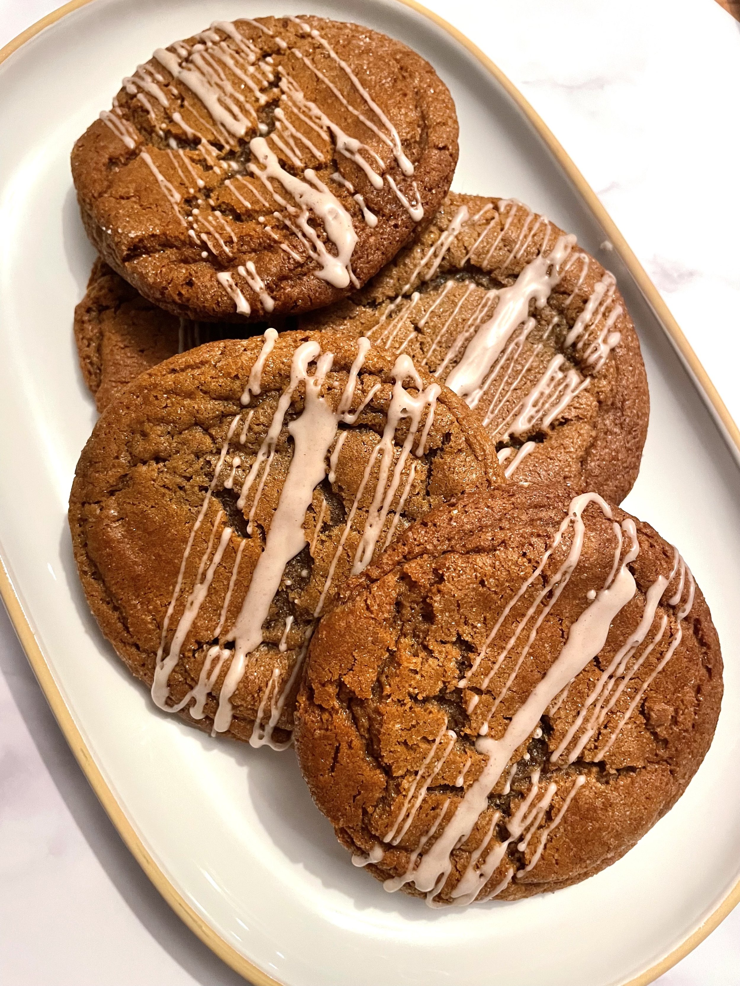 Chewy Glazed Gingersnaps