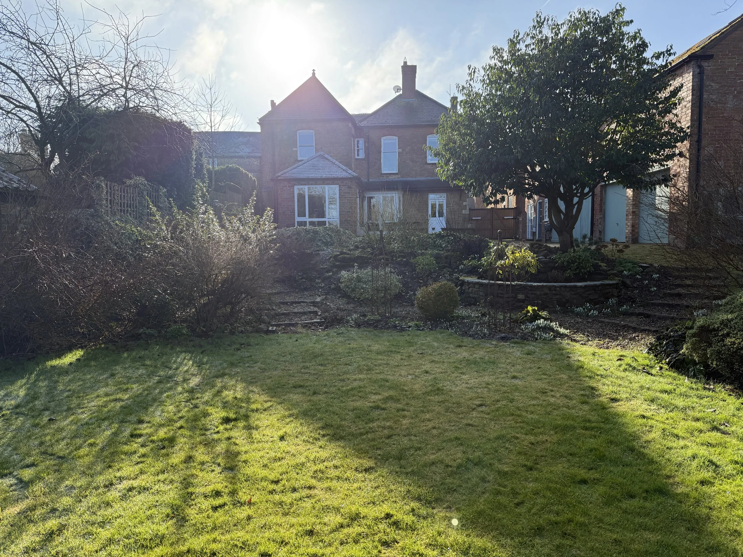 View of garden before build